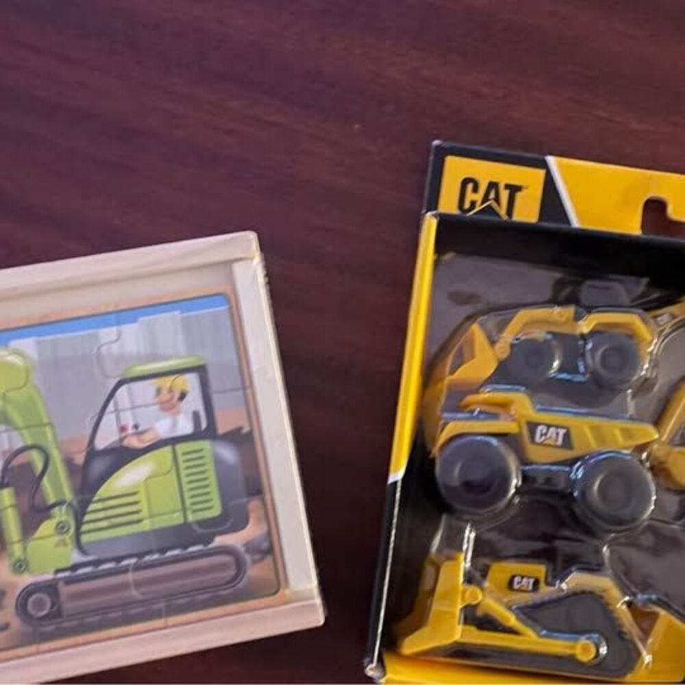 Construction Toy Trucks and Melissa and Doug Puzzle NEW